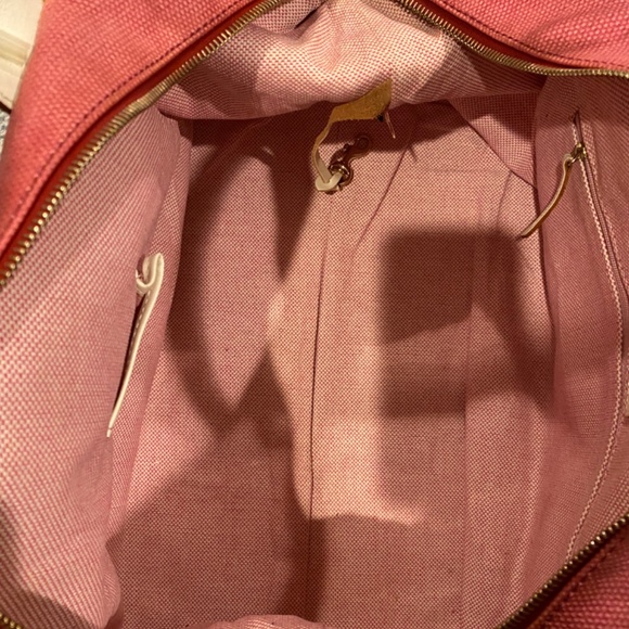 *SOLD* Dooney and Bourke Coated Canvas Duffle Shoulder Bag in Pink - Picture 5 of 5